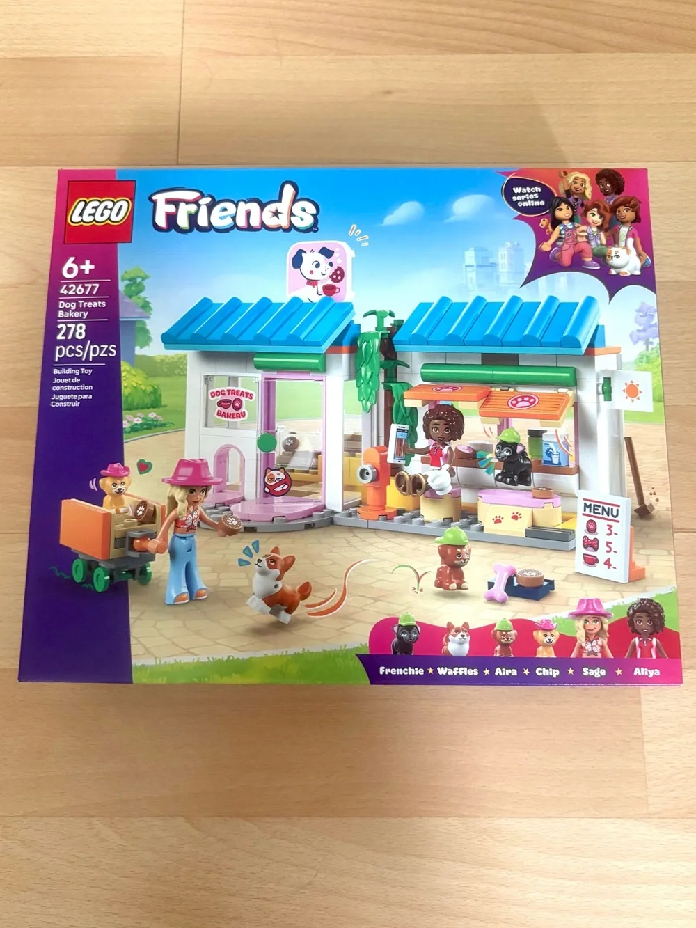 LEGO Friends Dog Treats Bakery with 2 Minidolls & 4 Dogs | Set # 42677 *NEW*